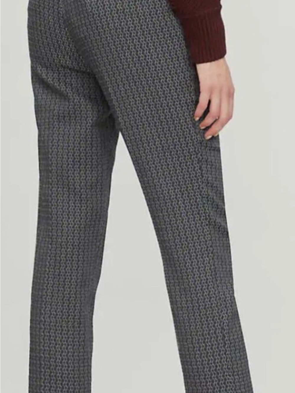 Theory Treeca Shadow Jacquard Cropped Pant Size 4 - Picture 2 of 10